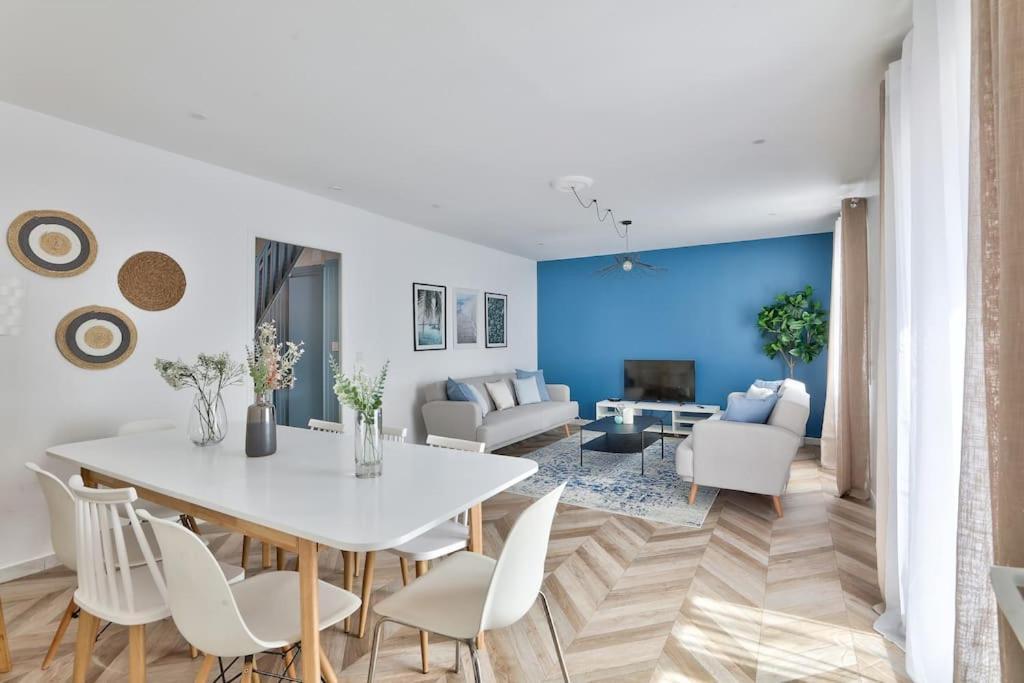 Parking Prive Gratuit - 15Mn Paris - Gare A Pied En 5Mn - Tout Equipee - Terrasse - Jardin - Stade De France - Casino D'Enghien - Hippodrome, Universite Epinay-sur-Seine Bagian luar foto